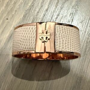 Tory Burch Rose Gold and Cream Bracelet